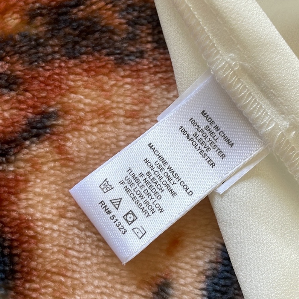 1. State long sleeve high neck blouse xxs - Picture 11 of 15